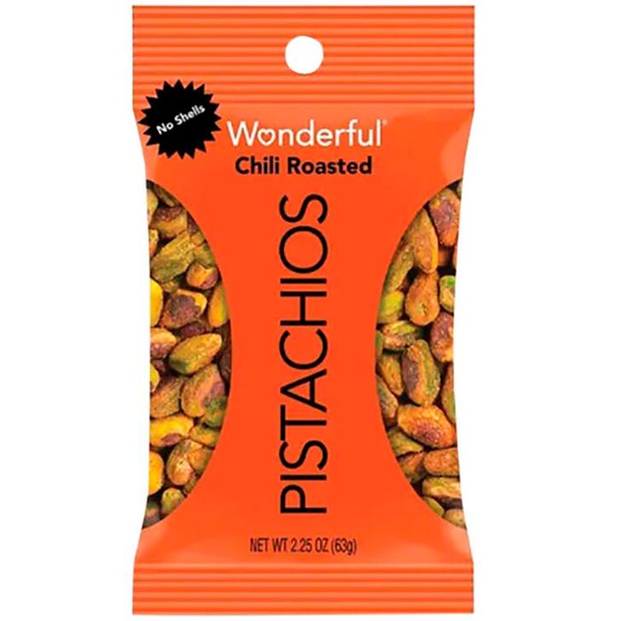 Wonderful Pistachios & Almonds Chili No Shell Wonderful Pistachios, Pack of 8