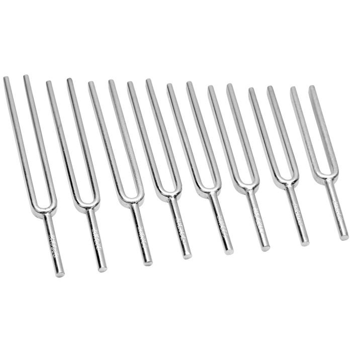 EISCO Steel Tuning Forks, Set of 8