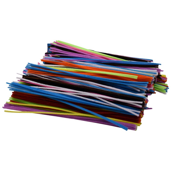 Creativity Street Chenille Stems, 1/8 x 12 Inches, Assorted Colors, Set of 1200 2002846