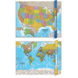 USA and World Map Set