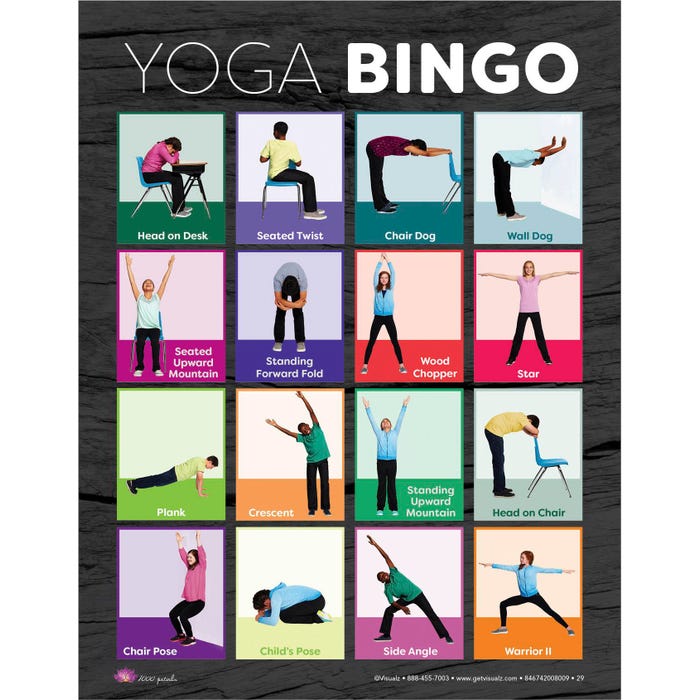 Visualz Yoga Bingo Cards