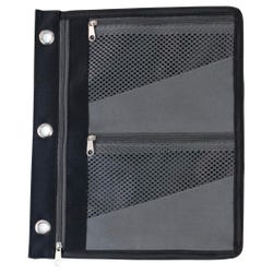 School Smart Binder Pouch, 9 x 11 Inch, Gray, Each 2148363