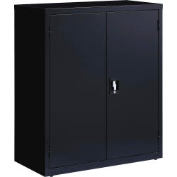 Lorell Fortress Series Black Storage Cabinets, 36 x 18 x 42 Inches
