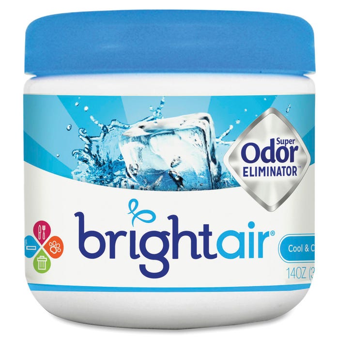 Bright Air Super Odor Eliminator Air Freshener, 14 Ounce, Cool & Clean Scent
