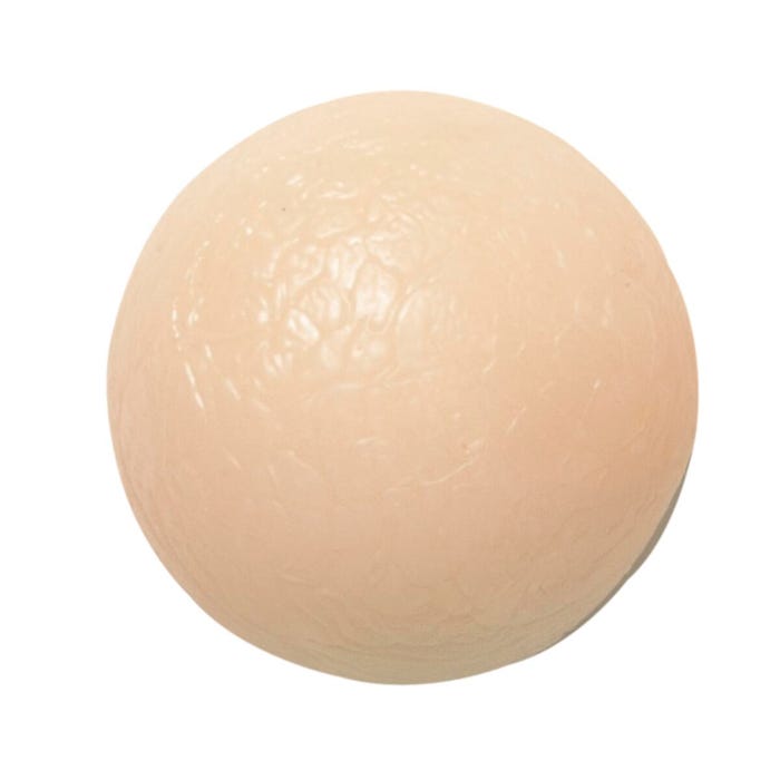 CanDo Gel Squeeze Ball, Standard Circular, Tan, XX-Light Resistance