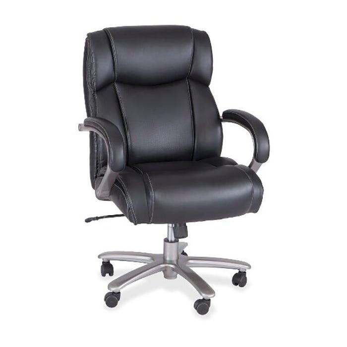 Safco Big & Tall Mid Back Task Chair, 24-1/2 x 30-3/4 x 46 Inches, Black