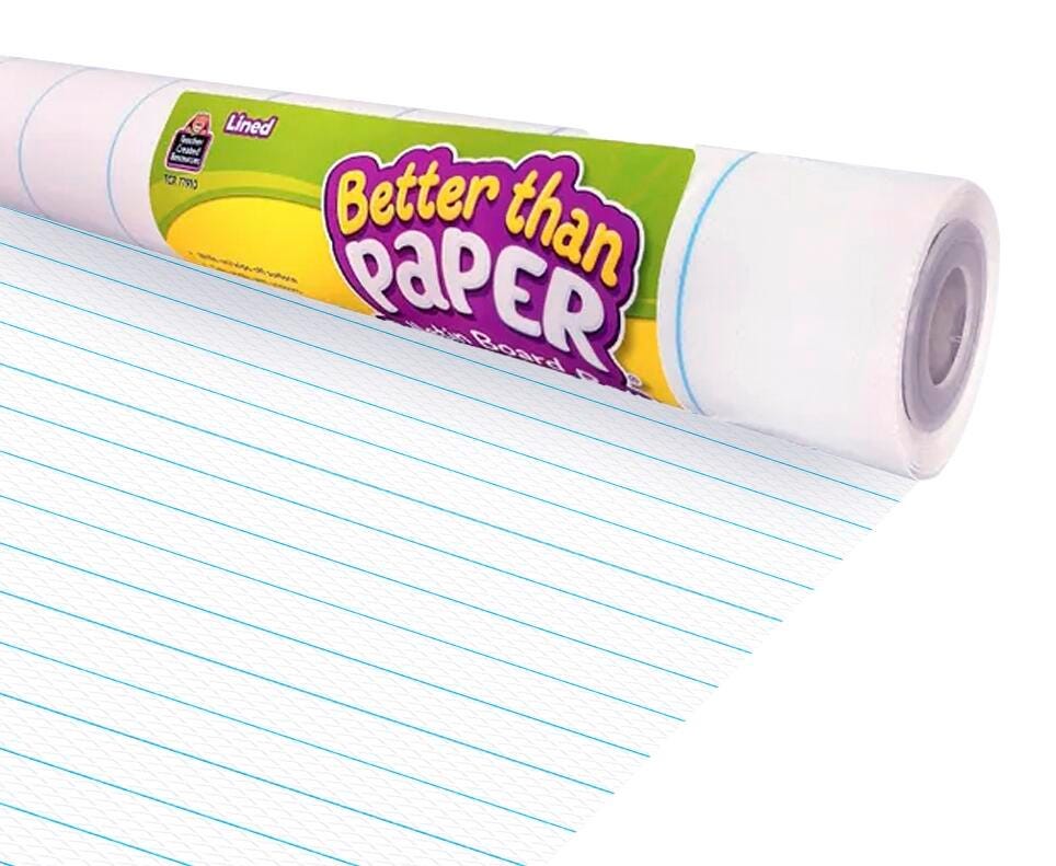 Image for Teacher Created Resources Better Than Paper Bulletin Board Roll, Line from School Specialty