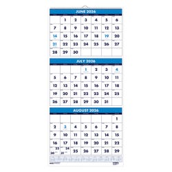 House of Doolittle Three Month Academic Wall Calendar, June 2026 to July 2027, 8 x 17 Inches