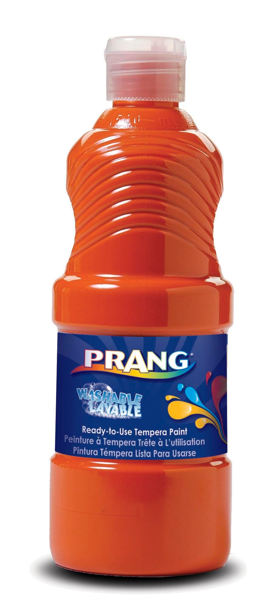 Prang Ready-to-Use Washable Tempera Paint, Quart, Orange Item Number 405763