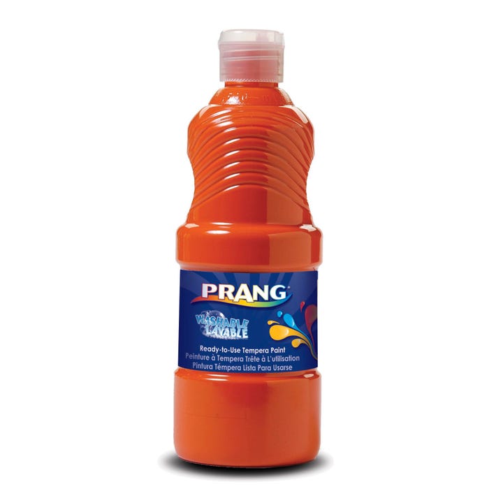 Prang Ready-to-Use Washable Tempera Paint, Quart, Orange