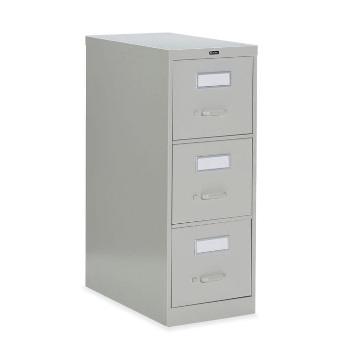 Global 2600 Series 26-1/2 in Deep Letter Size Vertical File Cabinet with Lock