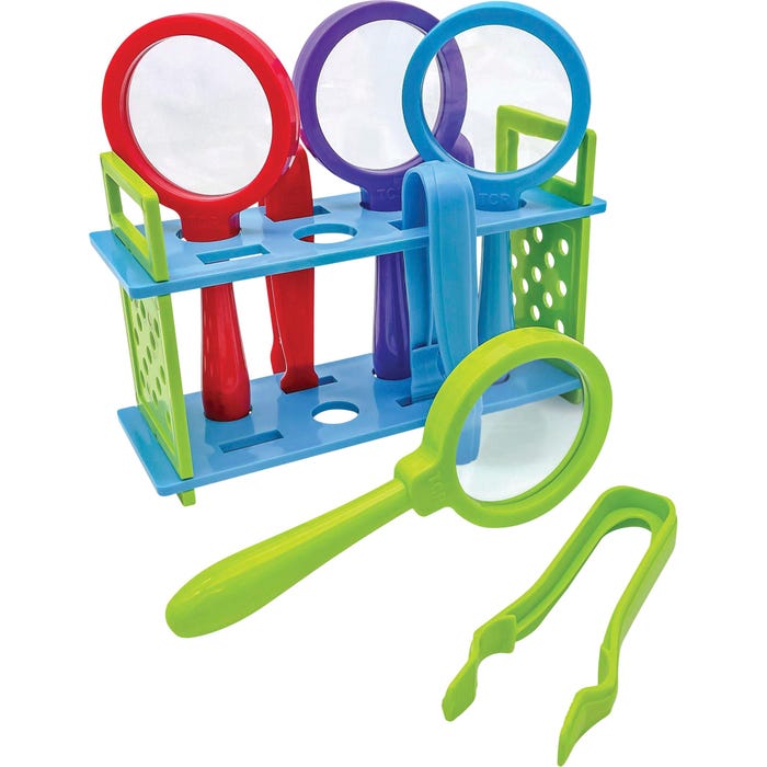 Up-Close Science Magnifying Glasses & Tweezers Activity Set, 14 Pieces