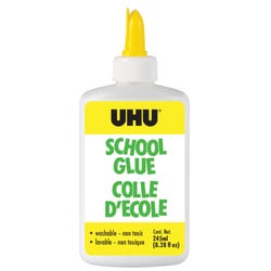UHU White School Glue, 8.28 Ounces, Item Number 2102277