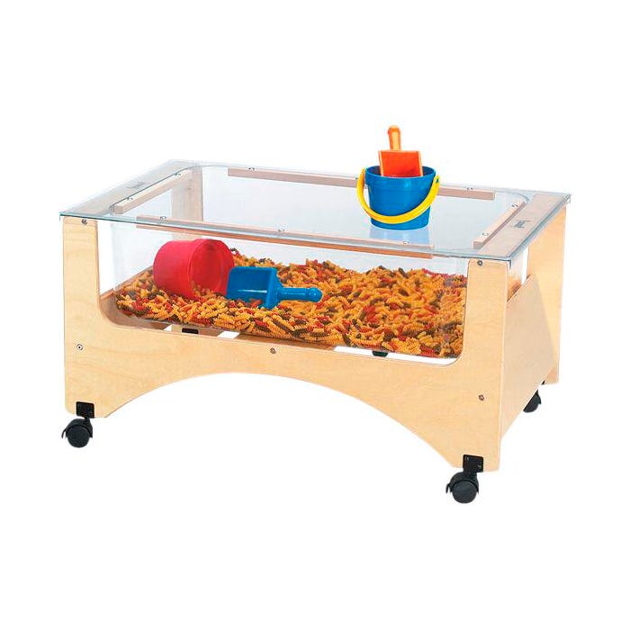 Jonti-Craft See-Thru Toddler Height Sand and Water Sensory Table, 37 x 23 x 20 Inches