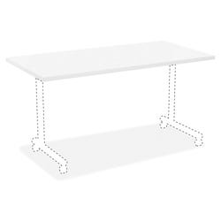 Lorell Laminate Invent Rectangular Tabletop, 24 x 60 Inches, White 1565568
