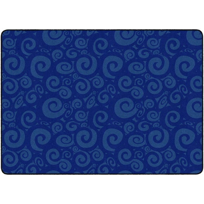 Flagship Carpets Swirl Tone on Tone Carpet, Rectangle