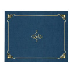 Geographics Art Deco Navy Blue Certificate Covers, Pack of 5