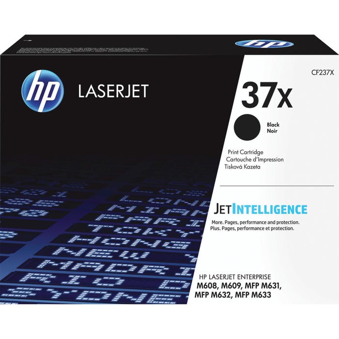HP 37X Ink Cartridge, CF237X, Black