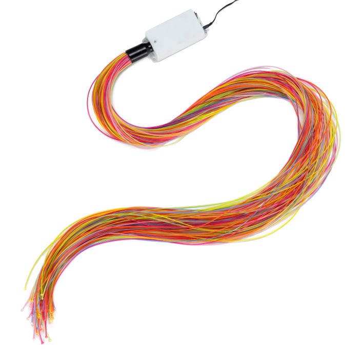 Snoezelen Neon Ultra-Violet Fiber Optic Light Spray Set, Sensory Lighting, 78 Inches, 100 Cables