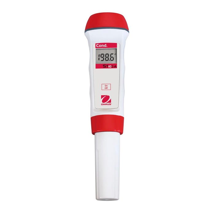 Ohaus ST10C-A Conductivity Pen Meter, 0.00 - 199.9 microsiemens Per cm, 10 microsiemens Per cm Resolution, ABS Plastic