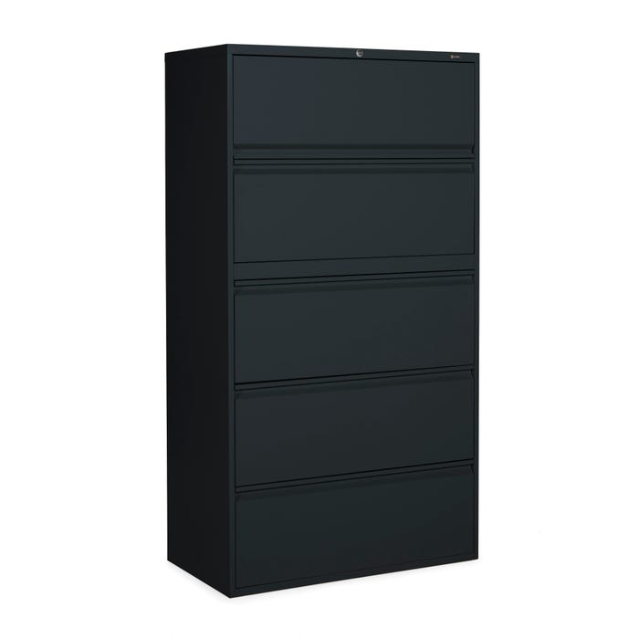 Global Industries 1900 Series 5-Drawer Lateral File Cabinet, 36 x 19-1/4 x 66-3/8 Inches