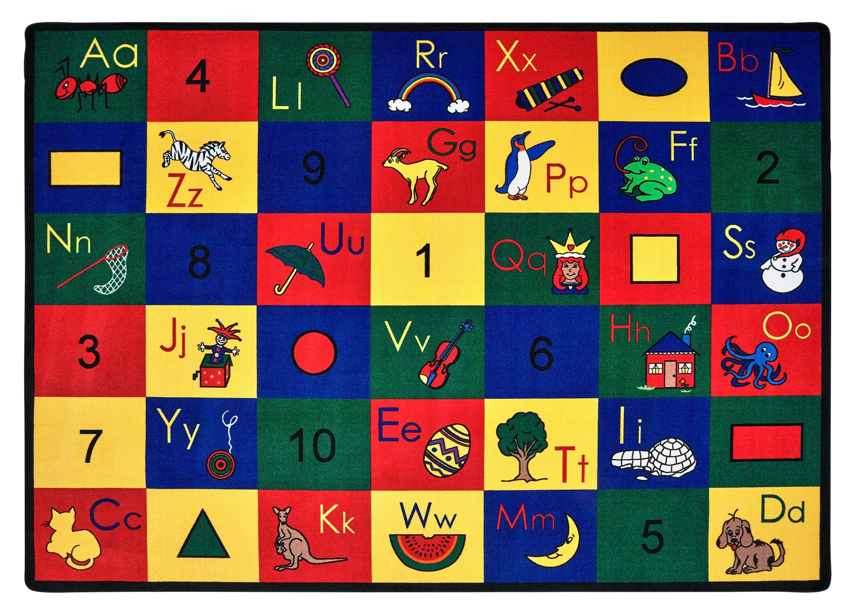 Carpets for Kids Premium Blocks of Fun Carpet, Rectangle 4002238