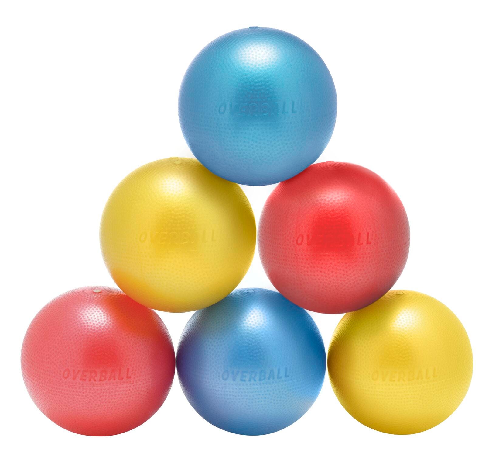 Gymnic OverBalls, Set of 6 Balls in 3 Colors, Item Number 1513985