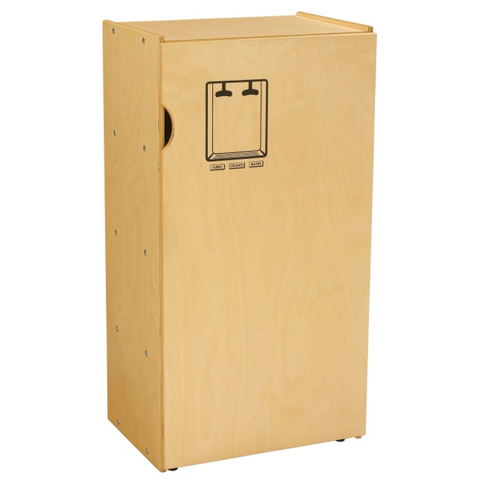 Childcraft ABC Furnishings Play Kitchen Refrigerator, Wooden, 19 x 13 x 36-1/2 Inches