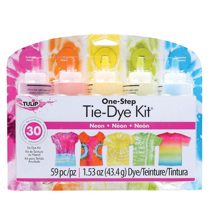 Tulip One-Step Tie-Dye Kit, Assorted Neon Colors