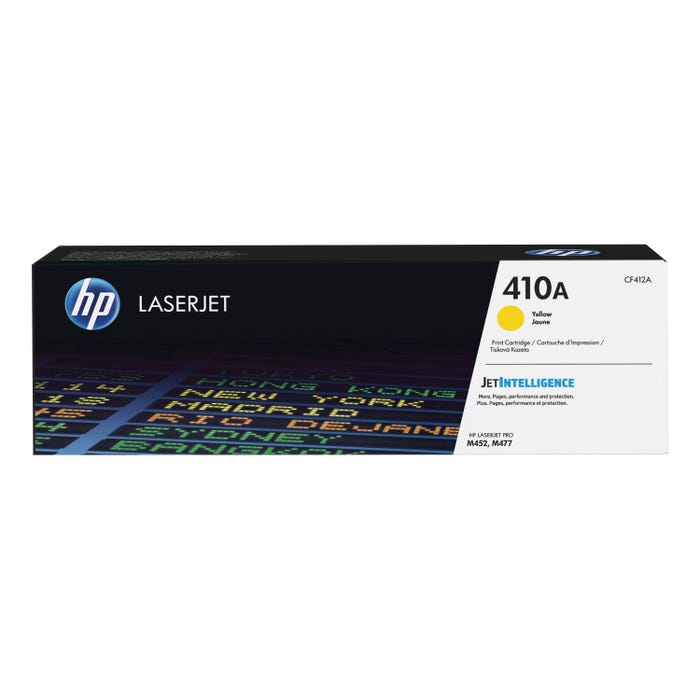 HP 410A Ink Cartridge, CF412A, Yellow