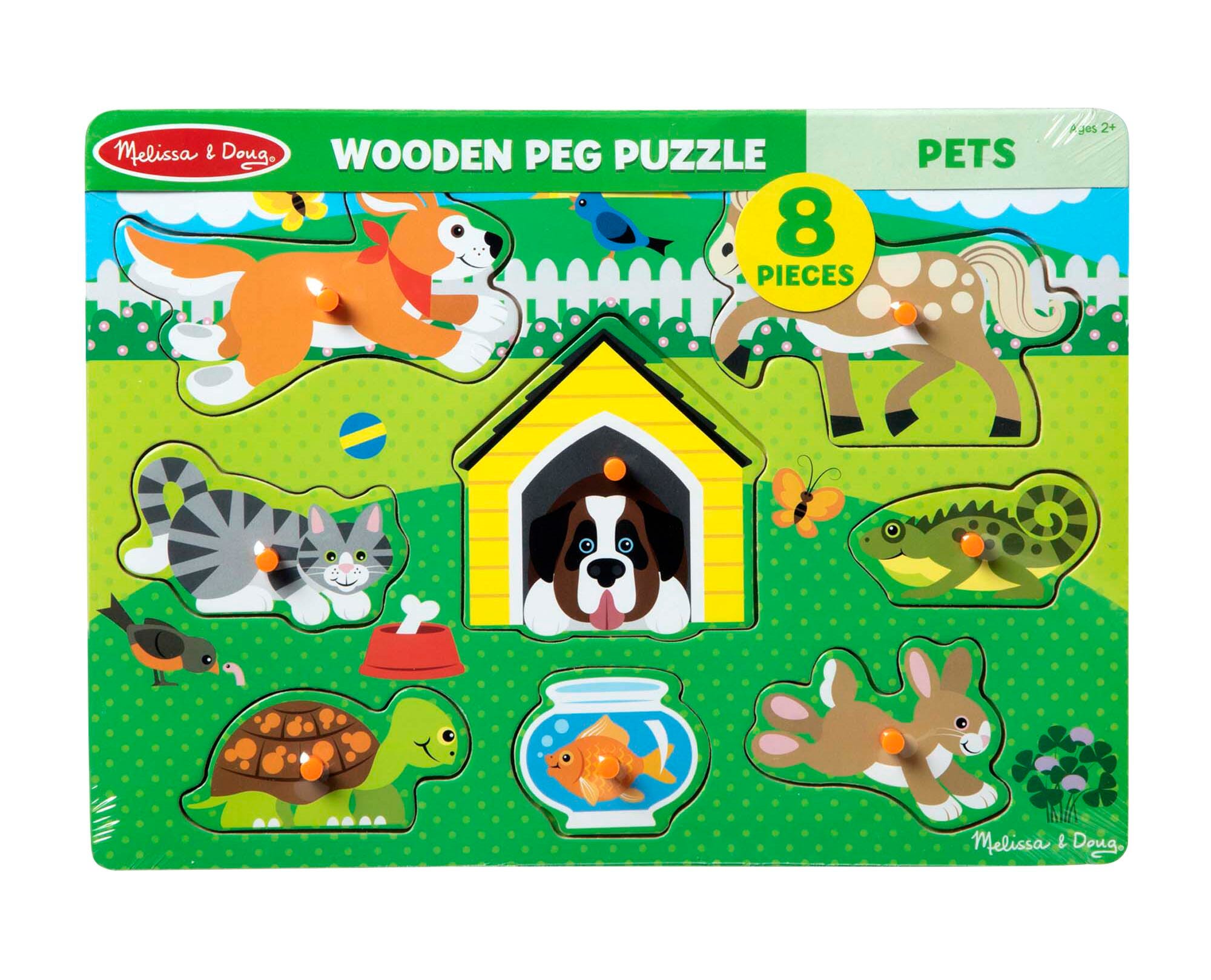 Image for Melissa & Doug Pets Peg Puzzle from School Specialty