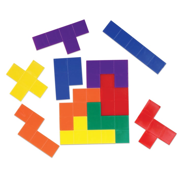 Learning Resources Rainbow Premier Pentominoes, 72 Pieces