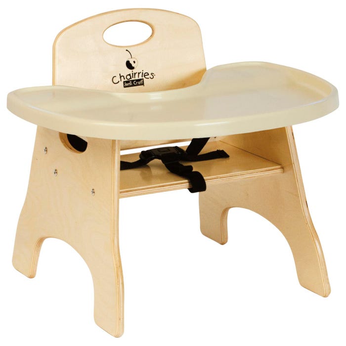 Jonti-Craft Chairries High Chair with Tray, Assembled, 13-Inch Seat, Birch, 22 x 23 x 21-1/2 Inches