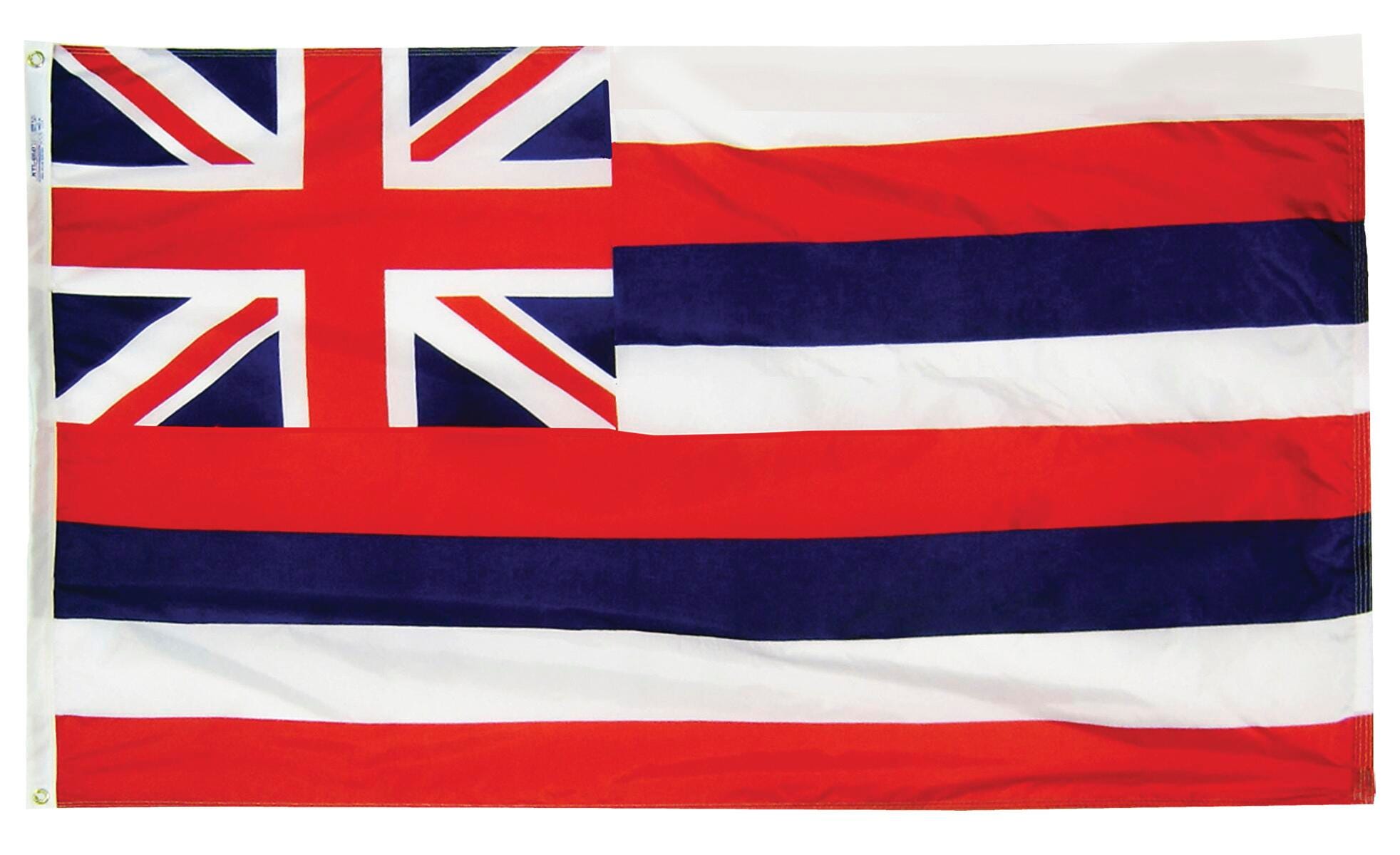 Image for Annin Hawaii State Flag, Heavy Weight Nylon, Outdoor, 3 x 5 Feet from School Specialty