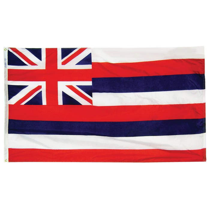 Annin Hawaii State Flag, Heavy Weight Nylon, Outdoor, 3 x 5 Feet