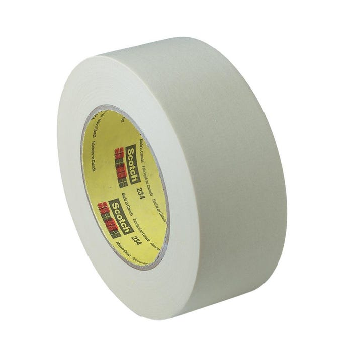 Scotch 234 General Purpose Self-Adhesive Masking Tape with 3 Inch Core, 3 Inches x 60 Yards, Tan