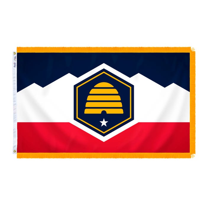 Annin Utah State Flag, Nylon, Indoor, 3 x 5 Feet
