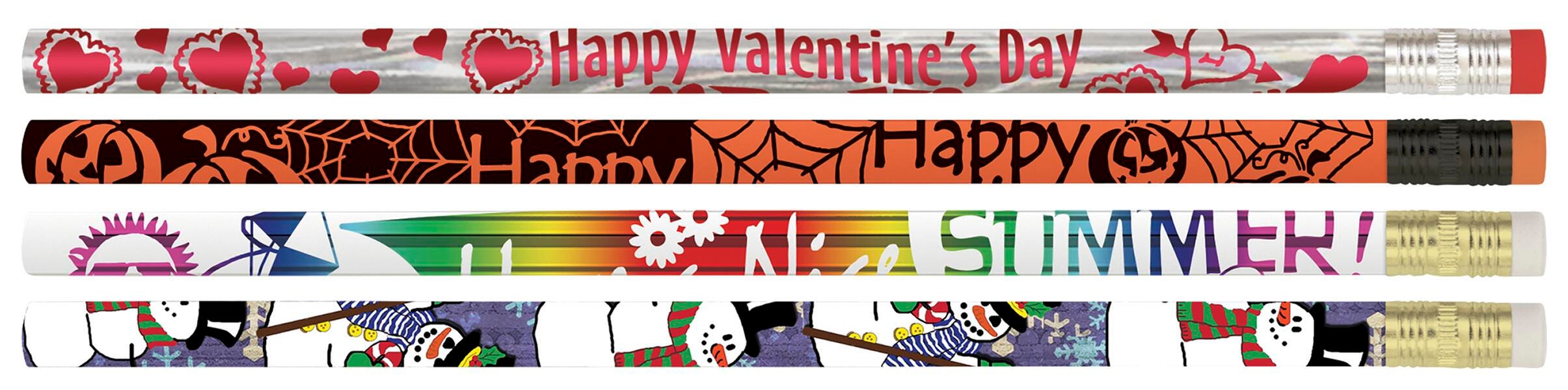 Musgrave Pencil Co Seasonal Pencil Mix, Pack of 144, Item Number 2040555