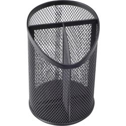 Lorell Mesh Desktop Organizer, 4 x 4 x 6 inches, Black 1591800