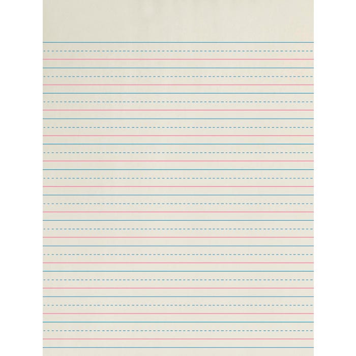 School Smart Zaner-Bloser Paper, 1/2 Inch Ruled, 8 x 10-1/2 Inches, 500 Sheets