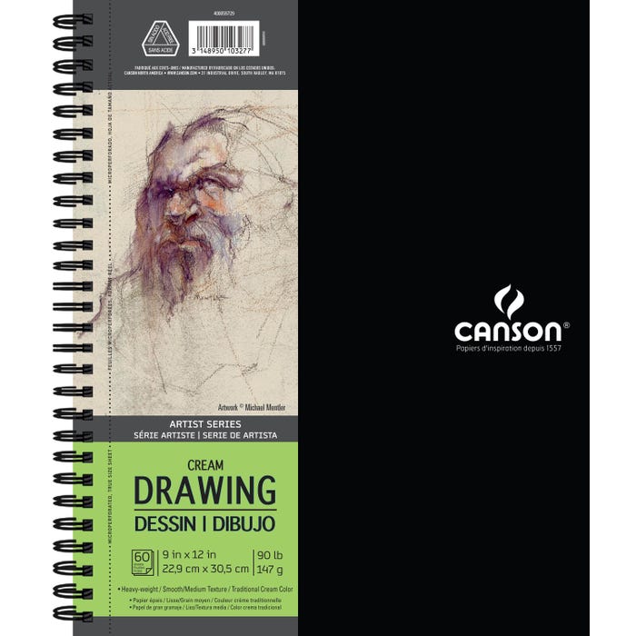 Canson Artist Series Drawing Pad, 9 x 12 Inches, 90 lb, 60 Sheets