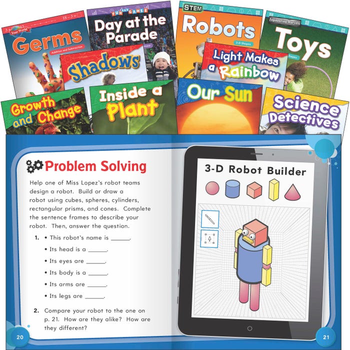 Teacher Created Materials Exploring STEM, Grade 1, Set of 10