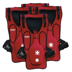 Act+Fast Anti-Choking Trainers with Back Slap Pad, Pack of 4, Red