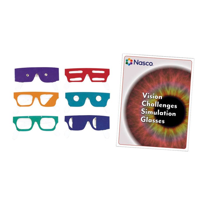 Vision Challenges Simulation Glasses Set
