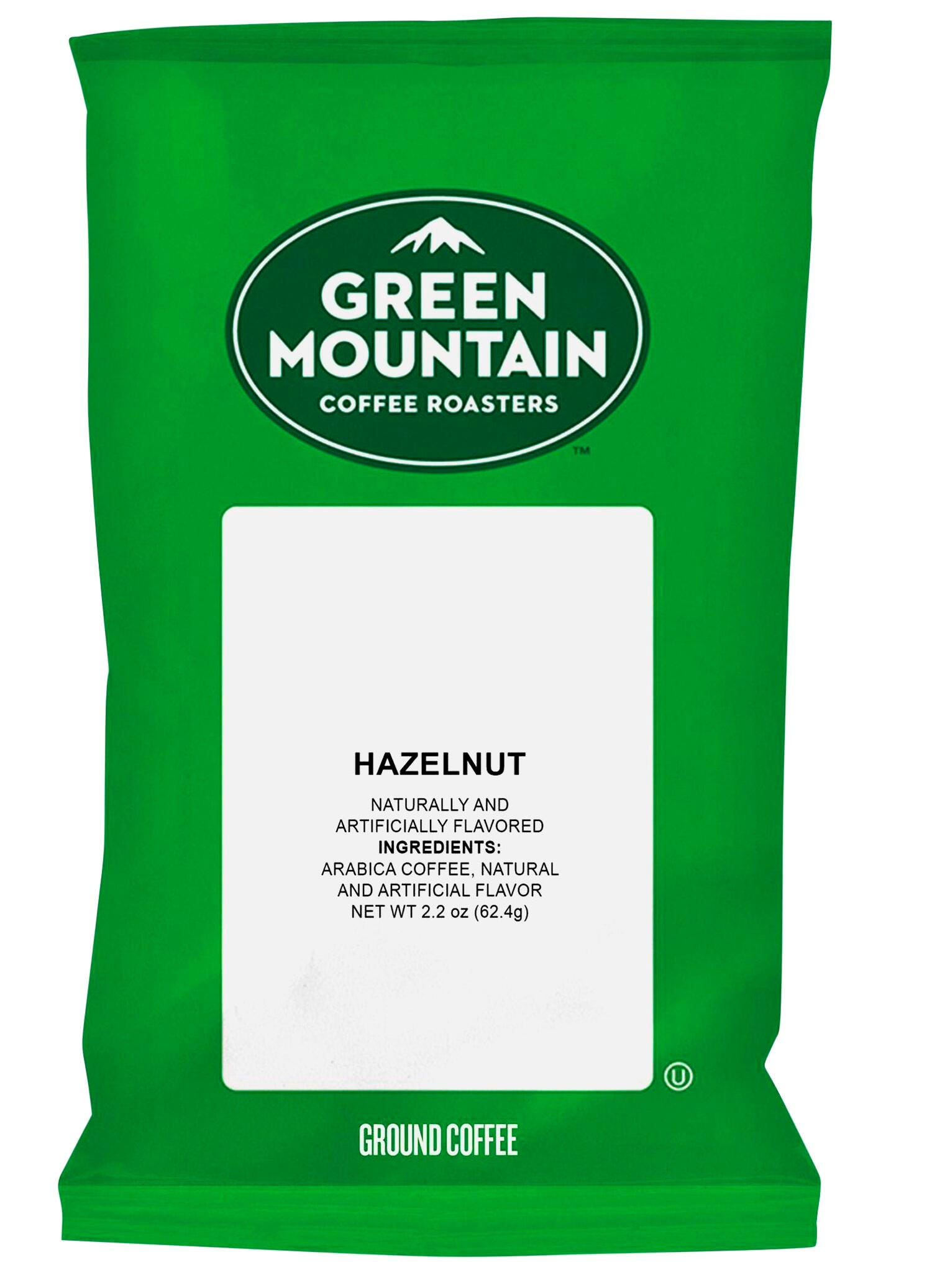 Green Mountain Hazelnut Light Roast Ground Coffee, Fraction Packs, 2.2 oz, 50 Per Carton, Item Number 1535360