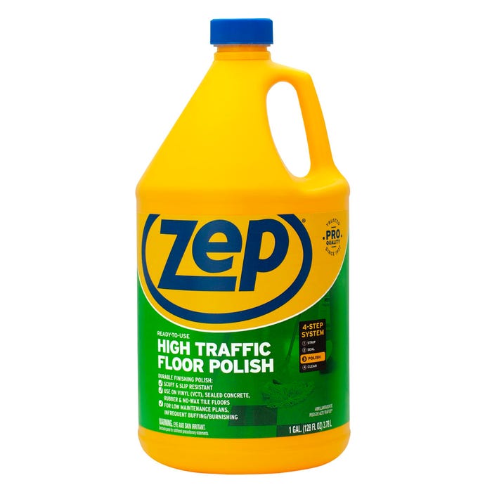 Zep Commercial High-Traffic Floor Finish, 128 Fluid Ounces, Green