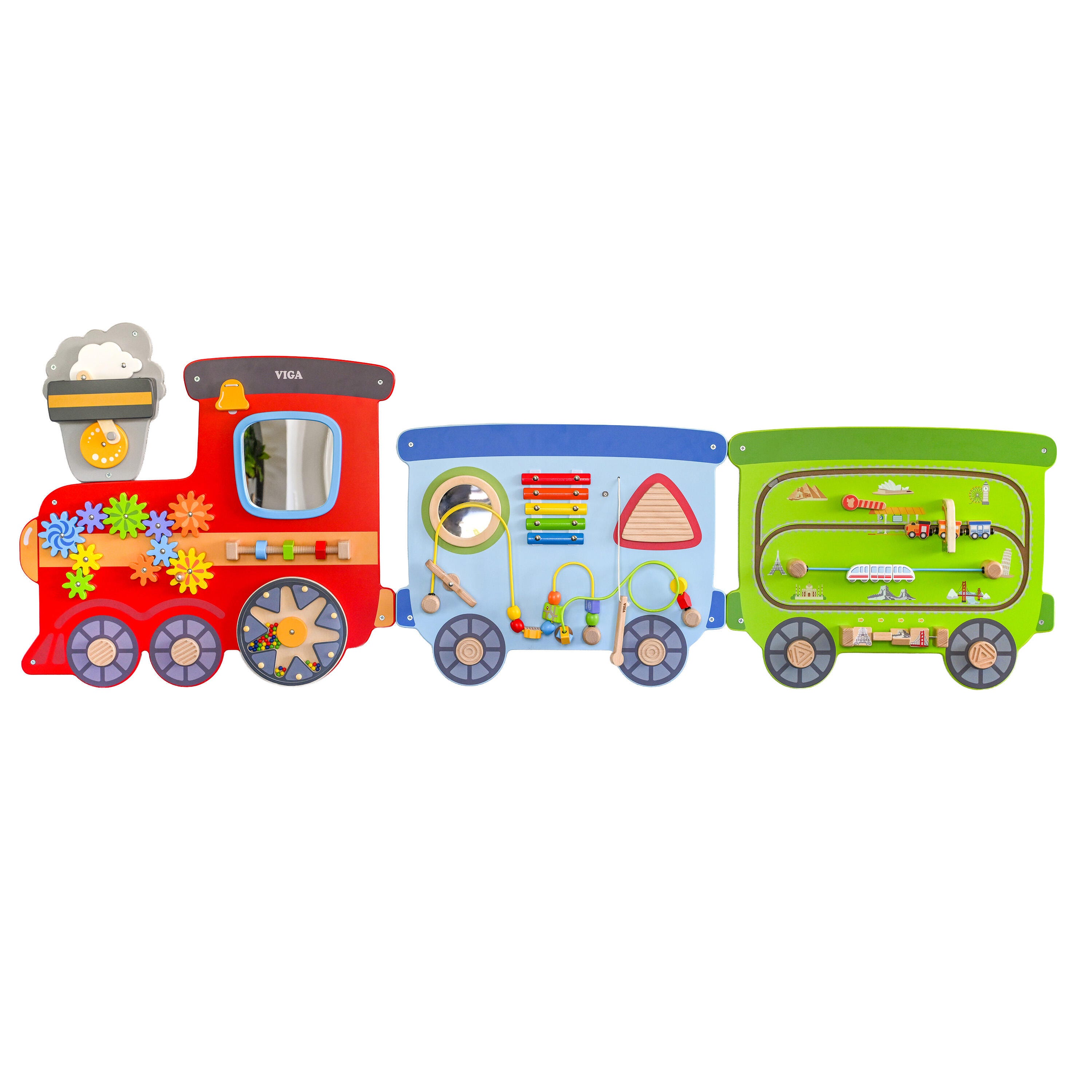 Image for Spark & Wow Train Activity Wall Panels from School Specialty