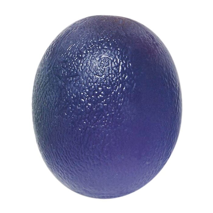 CanDo Gel Squeeze Ball, Large Cylindrical, Blue, Heavy Resistance