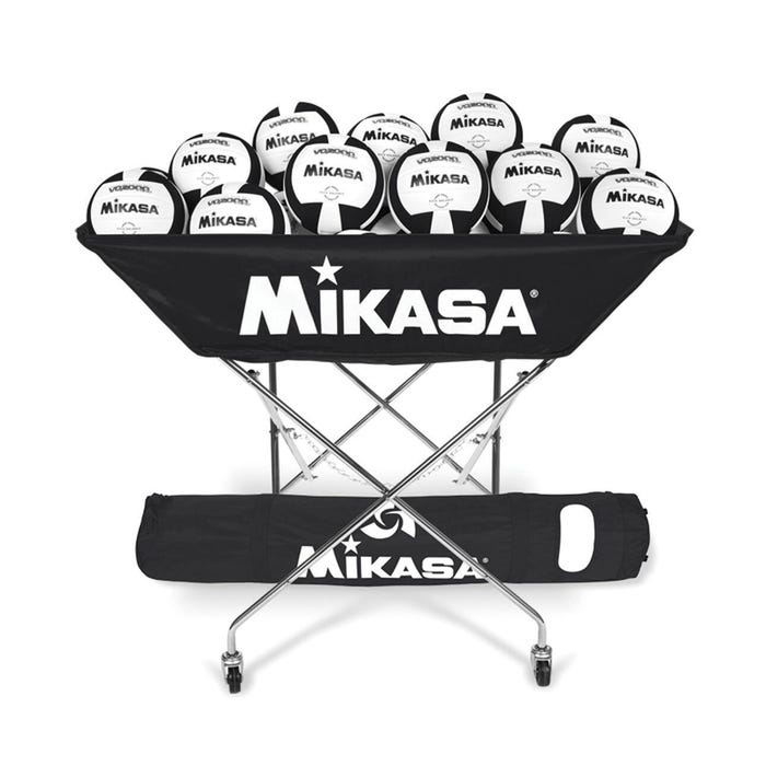 Mikasa Collapsible Hammock Ball Cart with Carry Bag, 48 x 22 x 40 Inches, Black