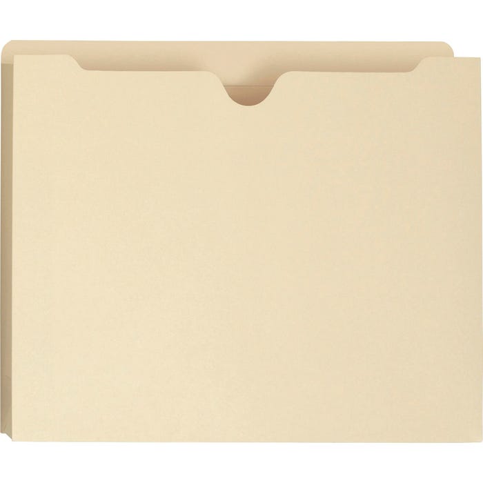 Smead Reinforced File Jacket, Letter Size, 1-1/2 Inch Expansion, Manila, Pack of 50